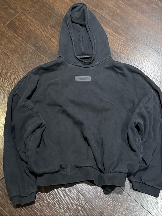 Essentials Other - Fear of God Essentials Black Hoodie Pullover Sweatshirt Men’s Size XL Oversized